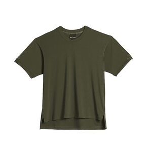 NWT Adidas x Ivy Park x Peloton Olive Short Sleeve 3 Stripes T-Shirt